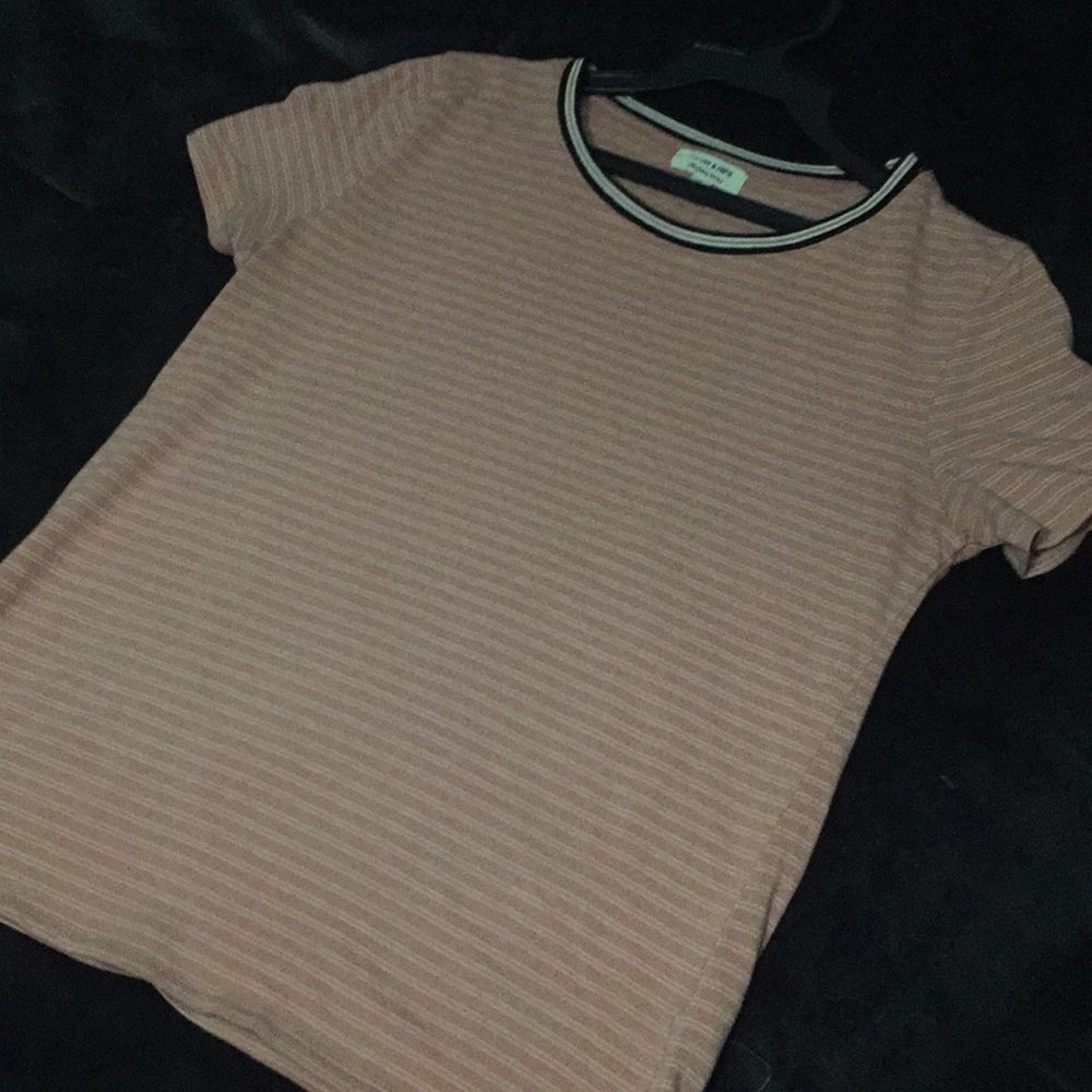 pink striped shirt !!